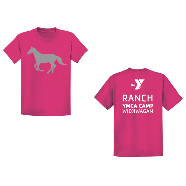 Ranch Camp T-Shirt-Pink 